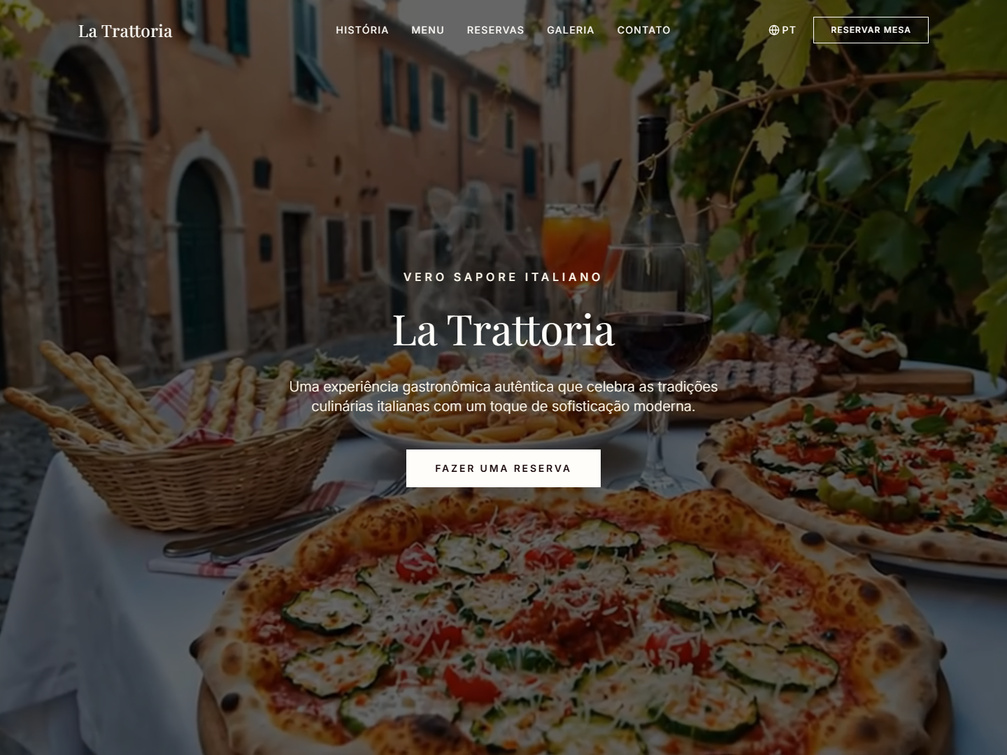 Print da landing page La Trattoria